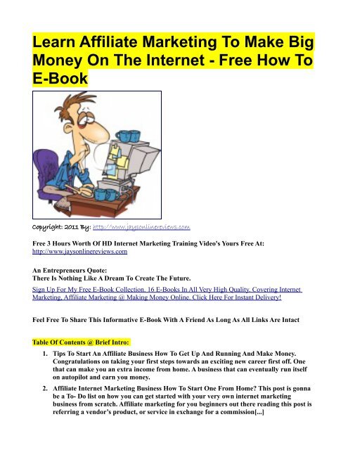 internet marketing and make money